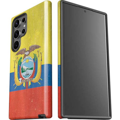 Ecuador Flag Distressed Galaxy S23 Ultra Pro Case